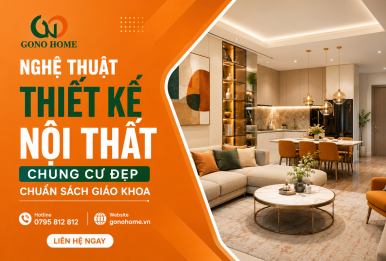 NGHỆ THUẬT THIẾT KẾ NỘI THẤT CHUNG CƯ ĐẸP CHUẨN SÁCH GIÁO KHOA