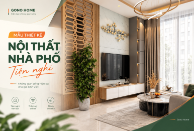 Mẫu thiết kế nội thất nhà phố tiện nghi