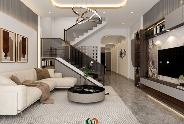 Thi công nội thất phòng khách 1