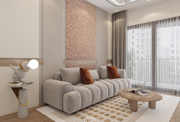 Thi công phòng khách 2