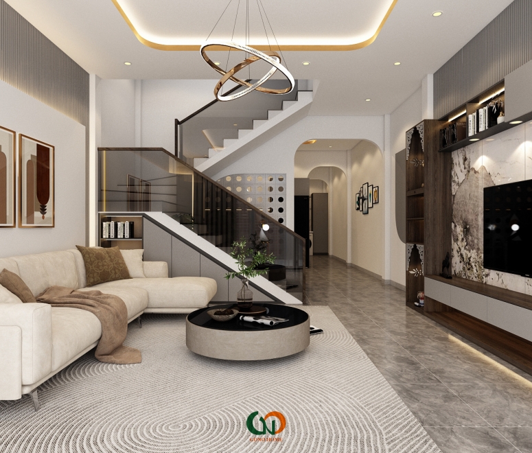 Thi công nội thất phòng khách 1