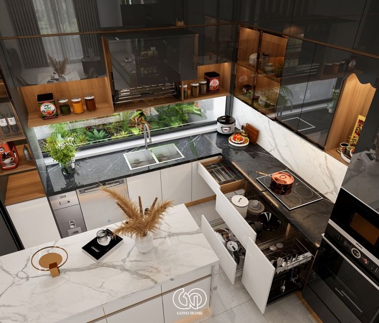 TỦ BẾP ACRYLIC - TÂY NINH